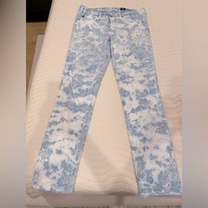 AG Adriano Goldschmied Stilt blue tie dye jeans